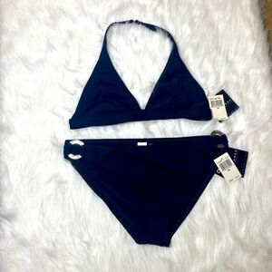 La Blanca Black Bikini Set Swimwear